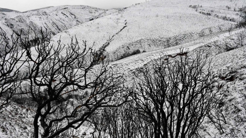 Nieve en Las Médulas por la borrasca Ingrid (14)