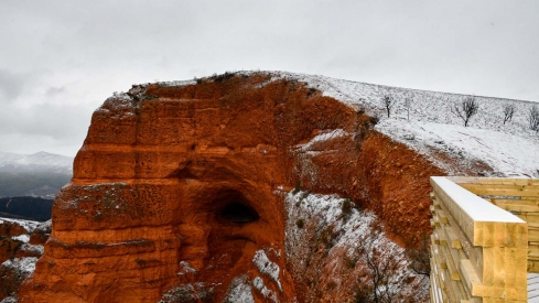 Nieve en Las Médulas por la borrasca Ingrid (17)