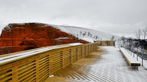 Nieve en Las Médulas por la borrasca Ingrid (19)