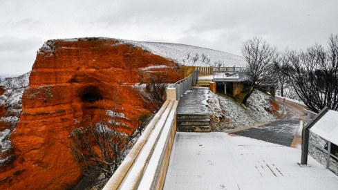 Nieve en Las Médulas por la borrasca Ingrid (22)