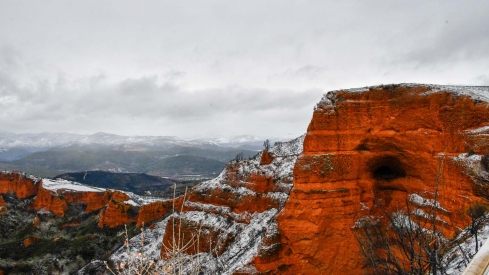 Nieve en Las Médulas por la borrasca Ingrid (23)