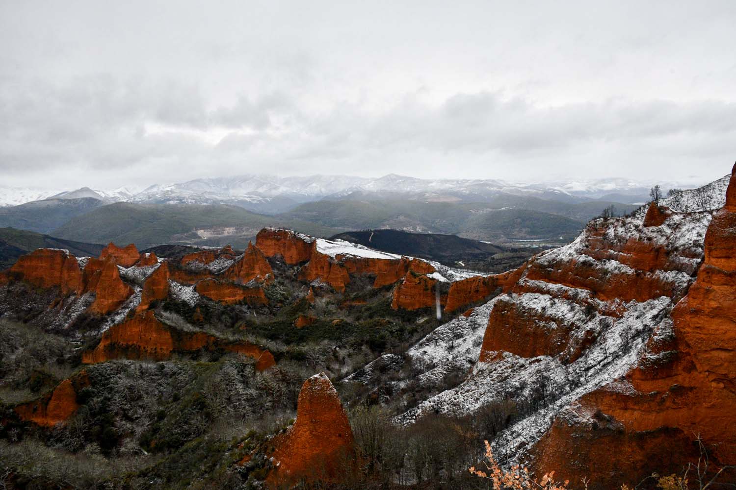Nieve en Las Médulas por la borrasca Ingrid (24)