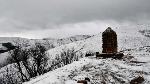 Nieve en Las Médulas por la borrasca Ingrid (27)