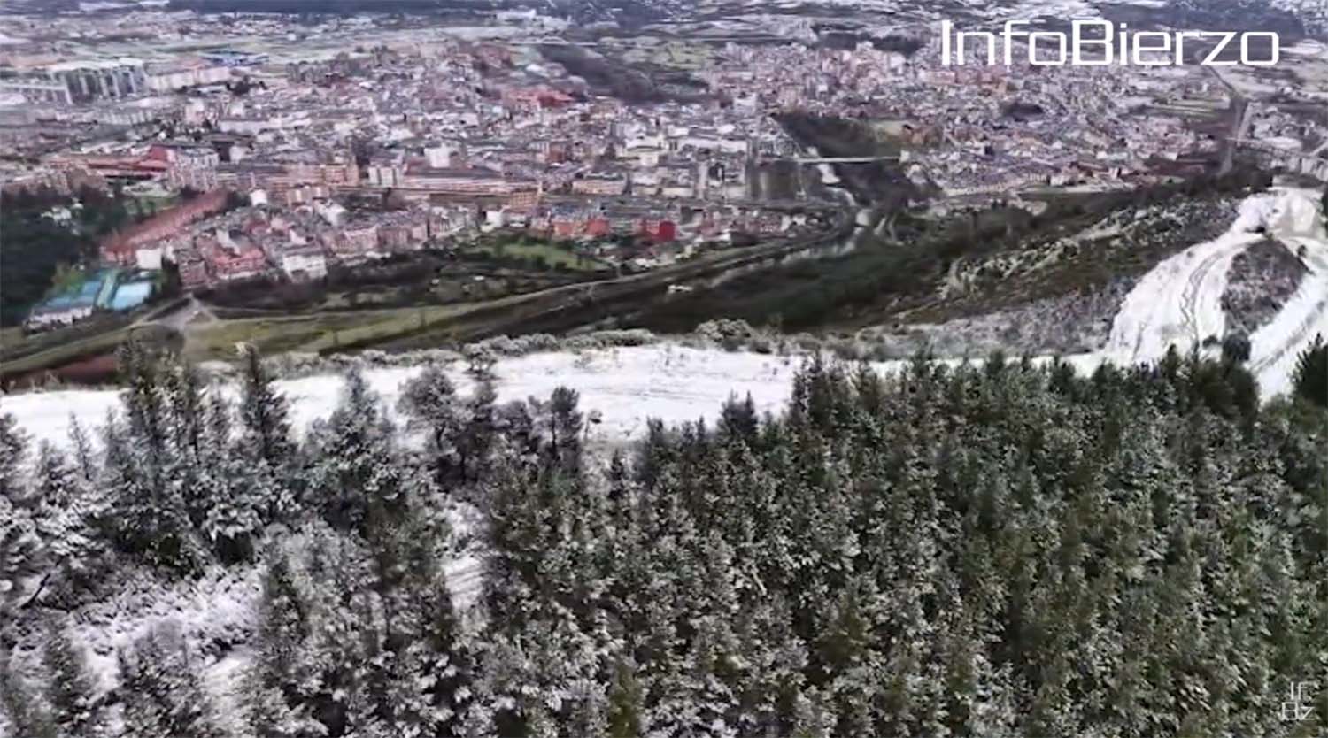 Nieve en El Pajariel este viernes por la borrasca Ingrid