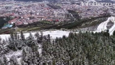 Nieve en El Pajariel este viernes por la borrasca Ingrid