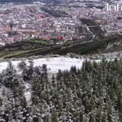 Nieve en El Pajariel este viernes por la borrasca Ingrid Nieve en El Pajariel este viernes por la borrasca Ingrid