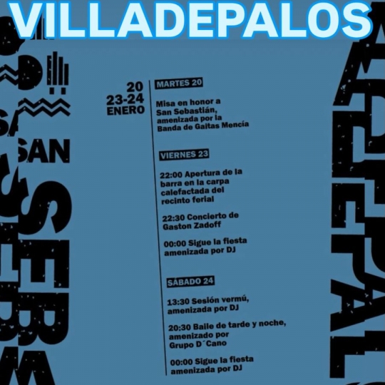 Cartel de las Fiestas de Villadepalos Cartel de las Fiestas de Villadepalos