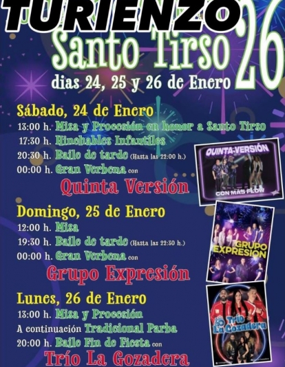 Cartel de las Fiestas de Turienzo Castañero Cartel de las Fiestas de Turienzo Castañero