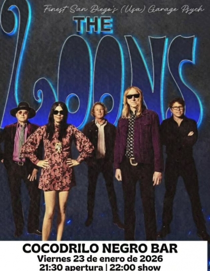 Cartel del concierto de The Loons en El Cocodrilo Negro Cartel del concierto de The Loons en El Cocodrilo Negro