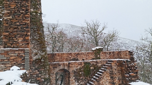 Nieve por la borrasca Ingrid en Balboa | Foto: Grupo de Facebook Balboa (El Bierzo), autor: Julián Manuel