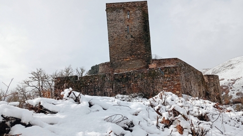 Nieve por la borrasca Ingrid en Balboa | Foto: Grupo de Facebook Balboa (El Bierzo), autor: Julián Manuel