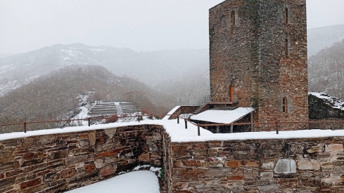 Nieve por la borrasca Ingrid en Balboa | Foto: Grupo de Facebook Balboa (El Bierzo), autor: Julián Manuel
