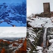 Los principales enclaves del Bierzo se visten de blanco con la borrasca Ingrid