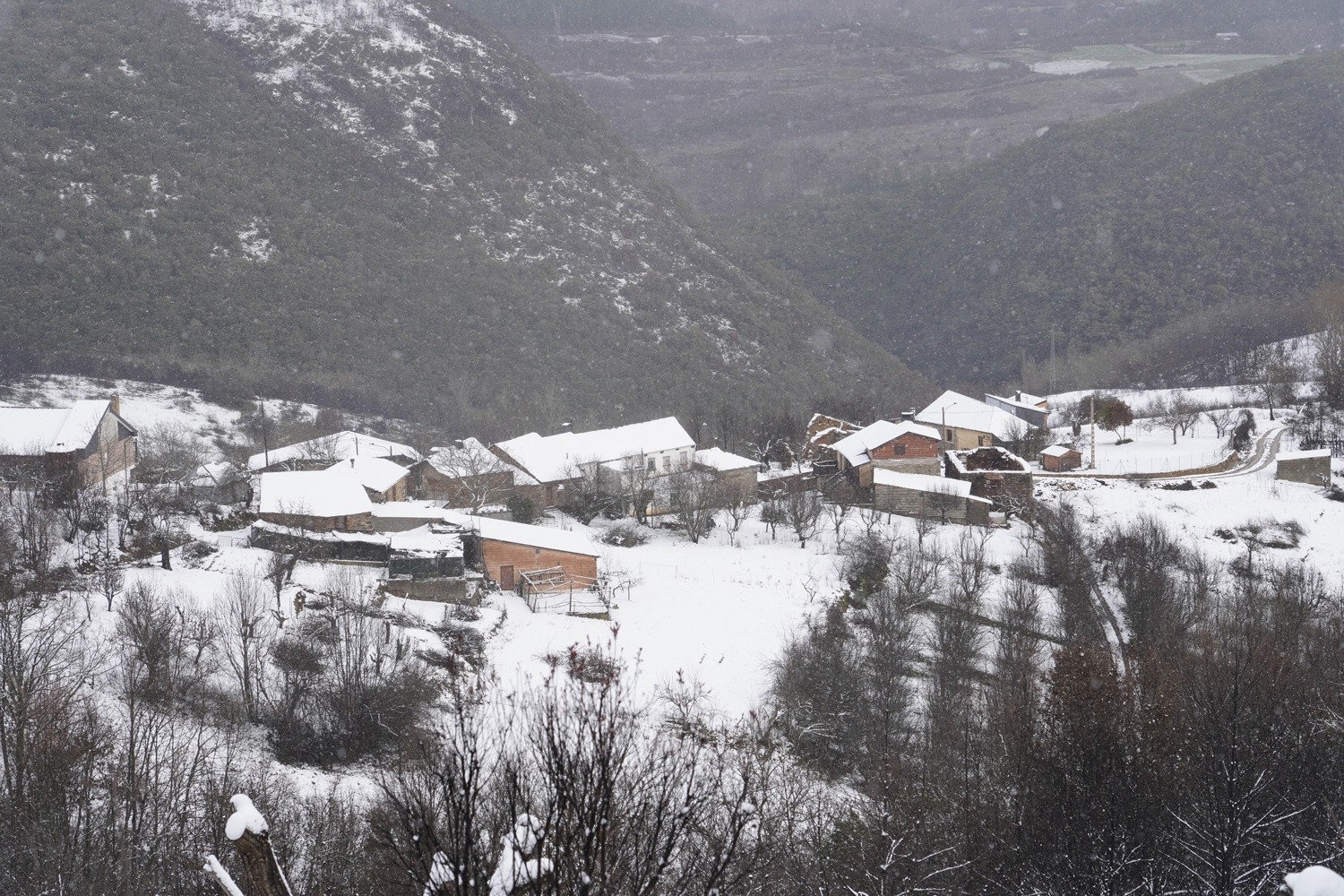 César Sánchez / ICAL . Temporal de nieve en el paraje natural de Las Médulas César Sánchez / ICAL . Temporal de nieve en el paraje natural de Las Médulas