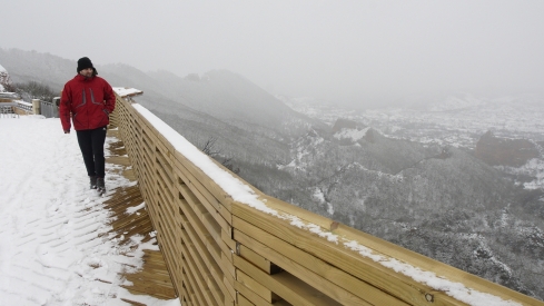 César Sánchez / ICAL . Temporal de nieve en el paraje natural de Las Médulas César Sánchez / ICAL . Temporal de nieve en el paraje natural de Las Médulas
