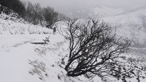 César Sánchez / ICAL . Temporal de nieve en el paraje natural de Las Médulas César Sánchez / ICAL . Temporal de nieve en el paraje natural de Las Médulas