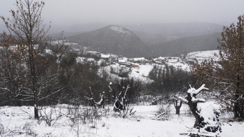 César Sánchez / ICAL . Temporal de nieve en el paraje natural de Las Médulas César Sánchez / ICAL . Temporal de nieve en el paraje natural de Las Médulas