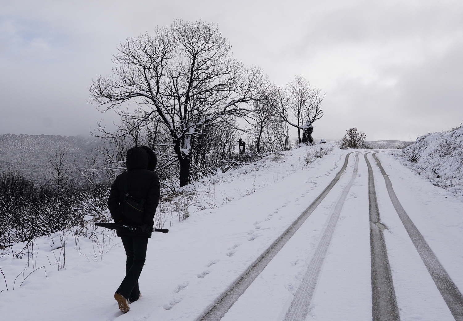César Sánchez / ICAL . Temporal de nieve en el paraje natural de Las Médulas