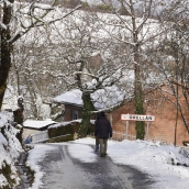 César Sánchez / ICAL . Temporal de nieve en el paraje natural de Las Médulas