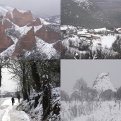 Las Médulas con nieve