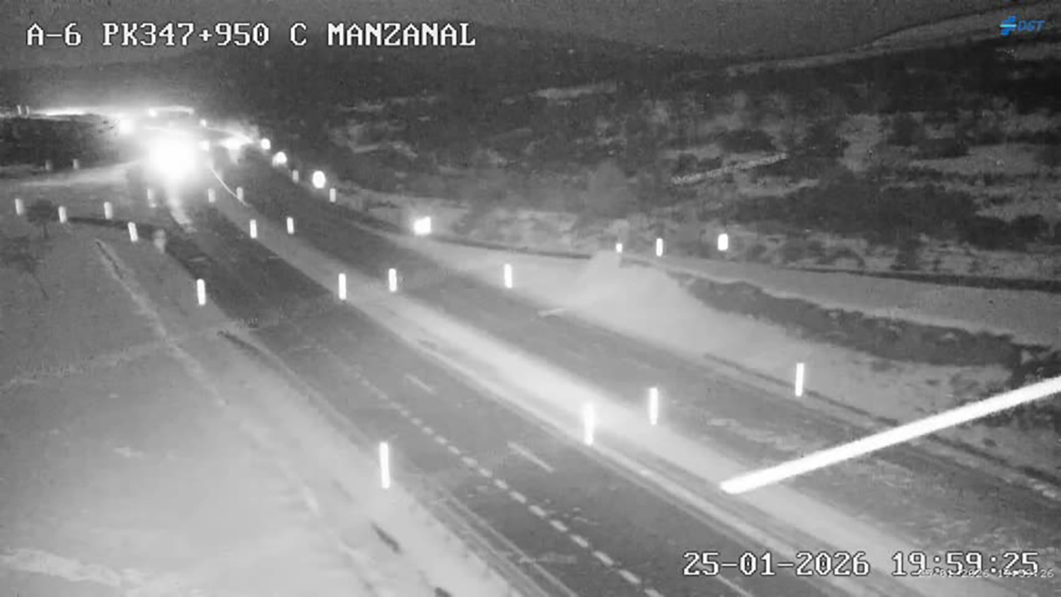 La A6 en el Puerto del Manzanal La A6 en el Puerto del Manzanal