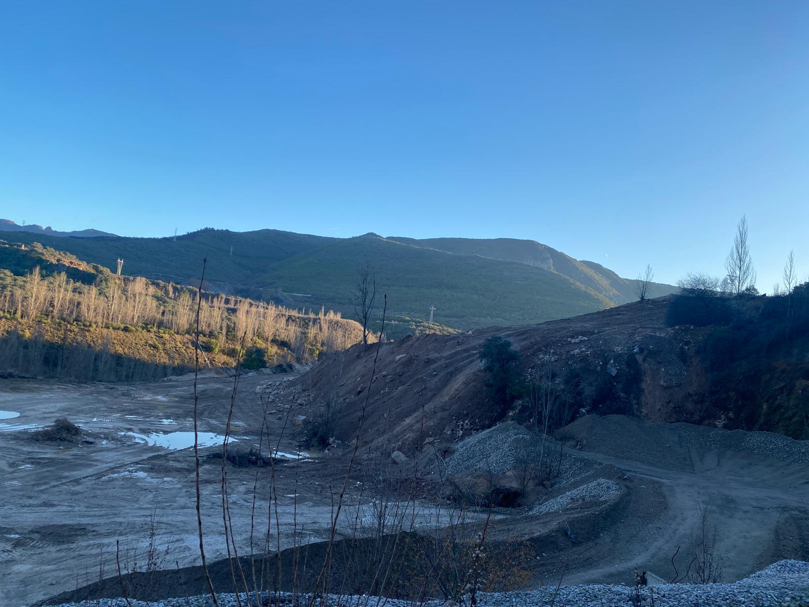 Cantera de Catisa tras los trabajos