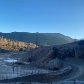 Cantera de Catisa tras los trabajos