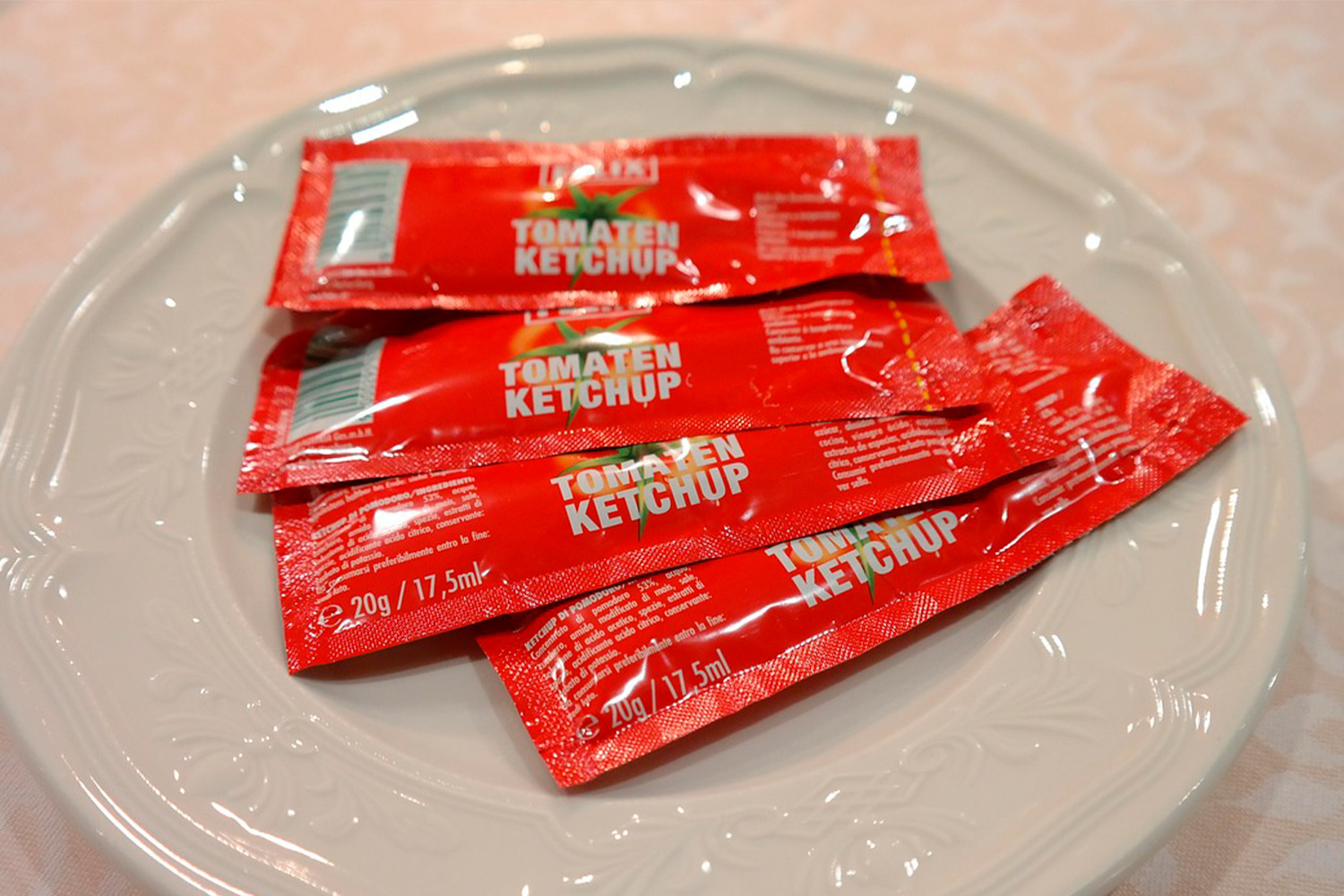 Bolsas individuales de ketchup (Pixabay) Bolsas individuales de ketchup (Pixabay)
