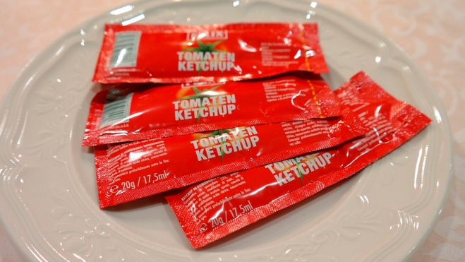 Bolsas individuales de ketchup (Pixabay) Bolsas individuales de ketchup (Pixabay)