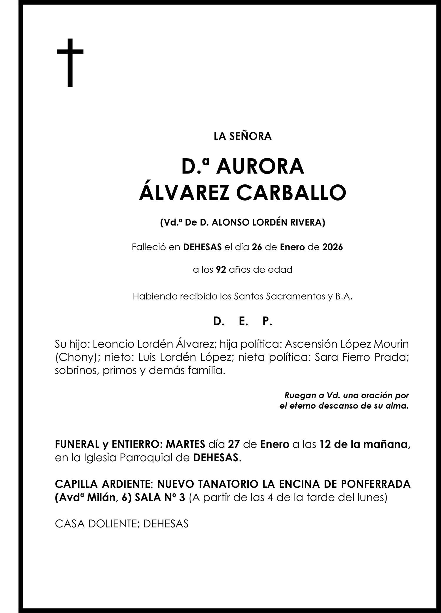 AURORA ÁLVAREZ CARBALLO