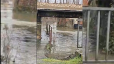 Desbordamiento del río Cúa