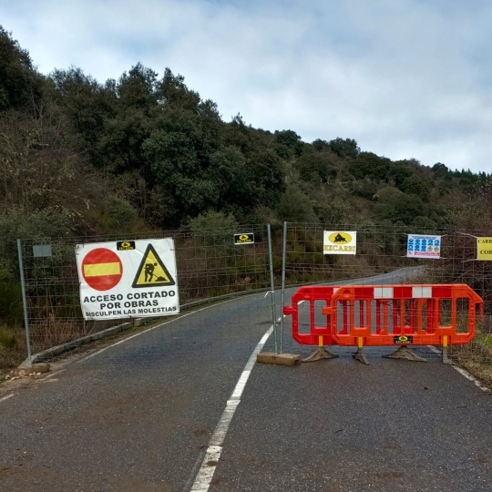 Corte carretera LE 5037