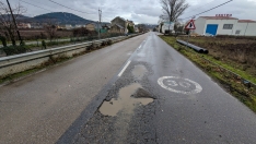 Estado actual de la carretera (Daniel Merino / InfoBierzo)