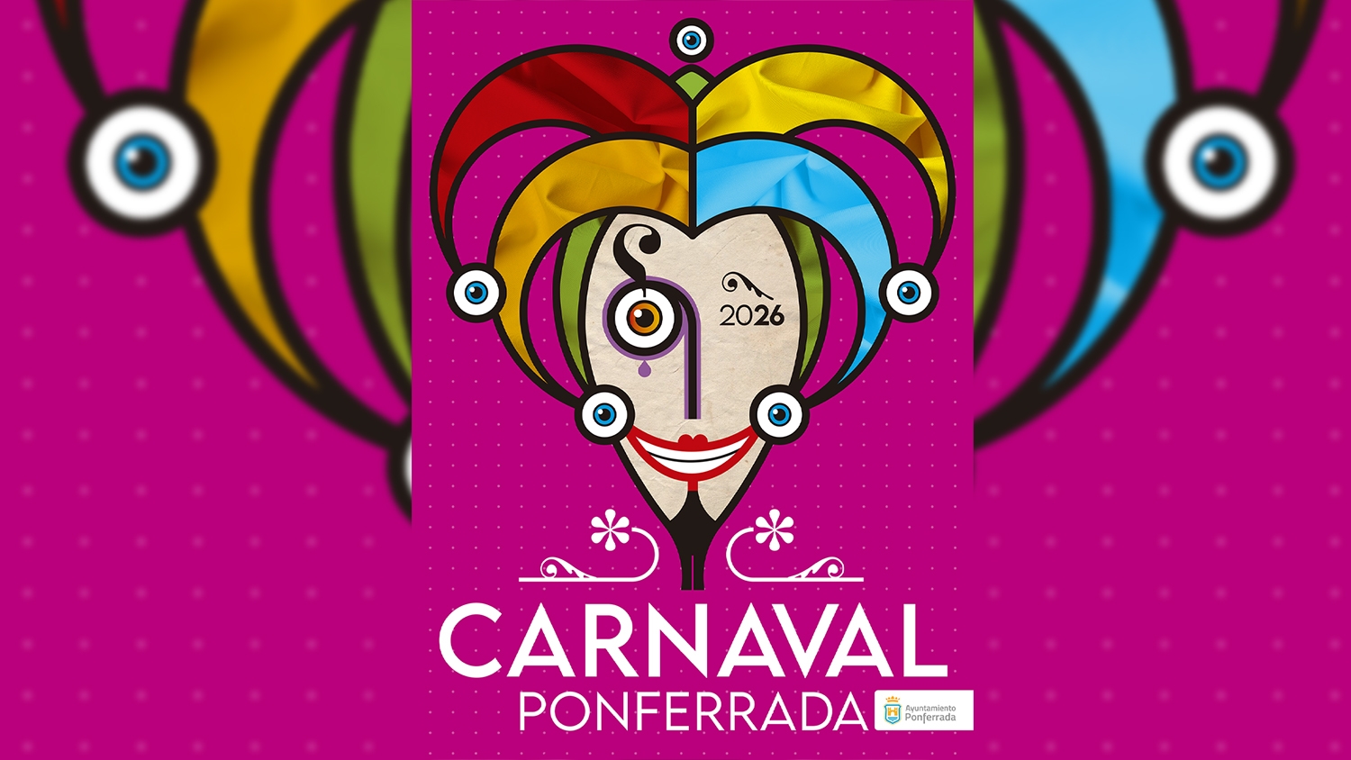 Cartel del programa del Carnaval de Ponferada