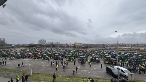 Tractorada contra UE Mercosur en León (1)