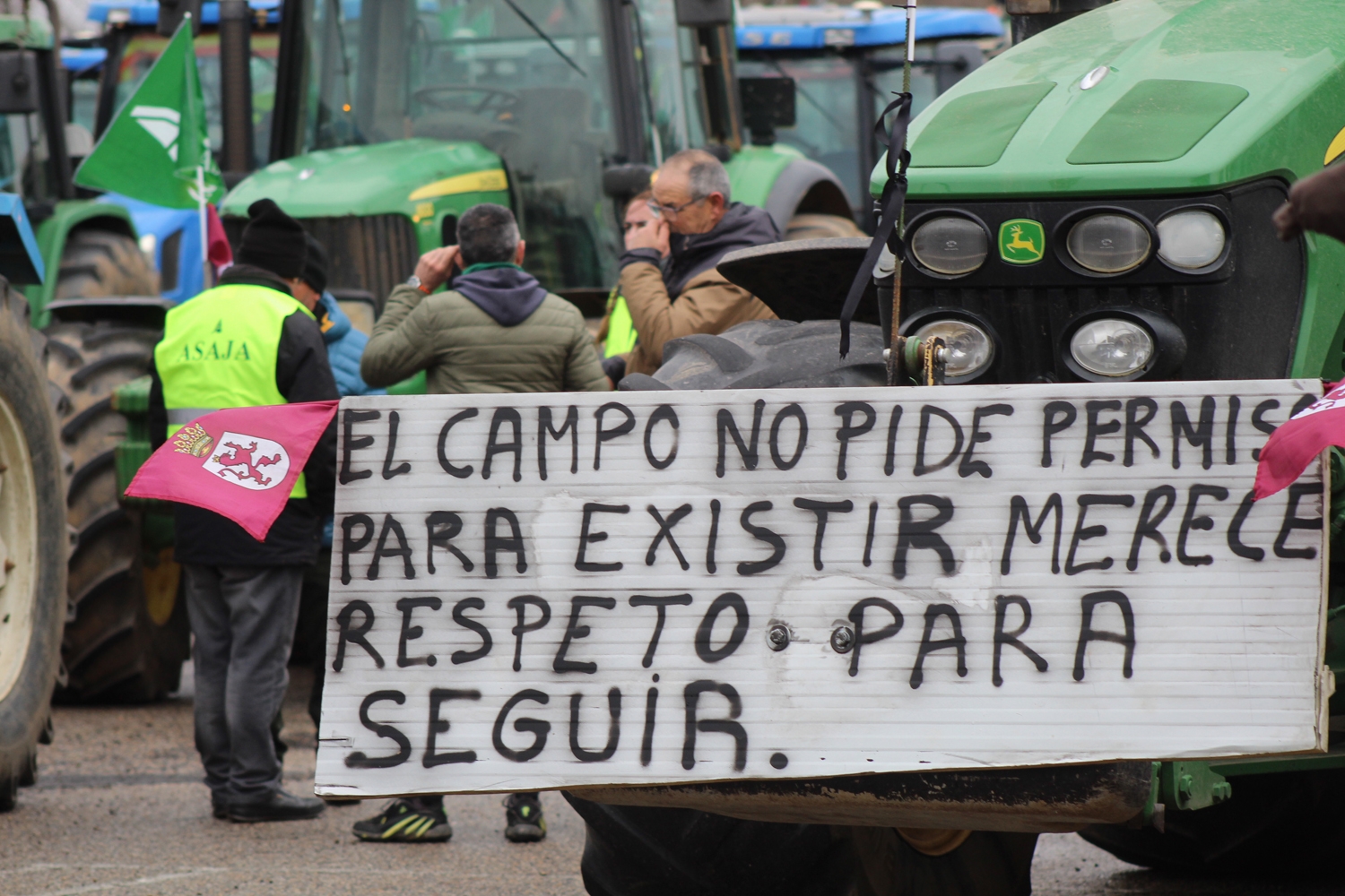 Tractorada contra UE Mercosur en León (