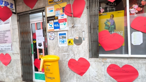 Librería Yupi de Bembibre donde se cometió el intento de robo 