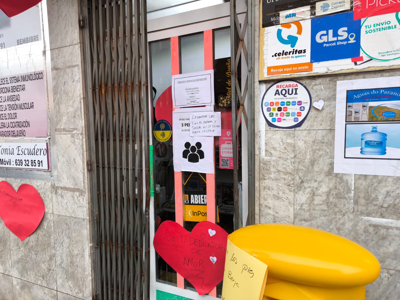Librería Yupi de Bembibre donde se cometió el intento de robo (2)