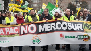 Tractorada en León contra el acuerdo UE-Mercosur | Peio García / ICAL