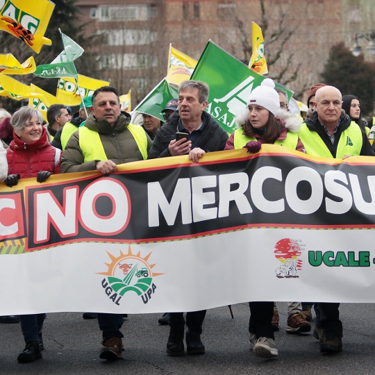 Tractorada en León contra el acuerdo UE-Mercosur | Peio García / ICAL Tractorada en León contra el acuerdo UE-Mercosur | Peio García / ICAL
