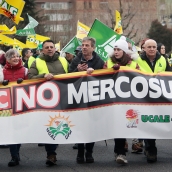 Tractorada en León contra el acuerdo UE-Mercosur | Peio García / ICAL