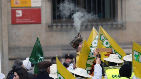 Tractorada en León contra el acuerdo UE-Mercosur | Peio García / ICAL Tractorada en León contra el acuerdo UE-Mercosur | Peio García / ICAL