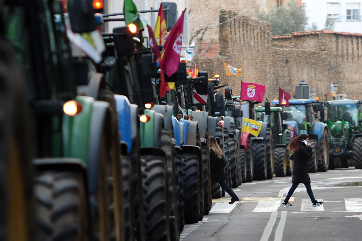 Tractorada en León contra el acuerdo UE-Mercosur | Peio García / ICAL