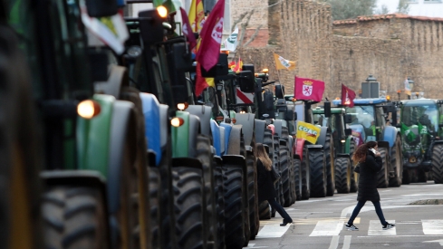Tractorada en León contra el acuerdo UE-Mercosur | Peio García / ICAL Tractorada en León contra el acuerdo UE-Mercosur | Peio García / ICAL