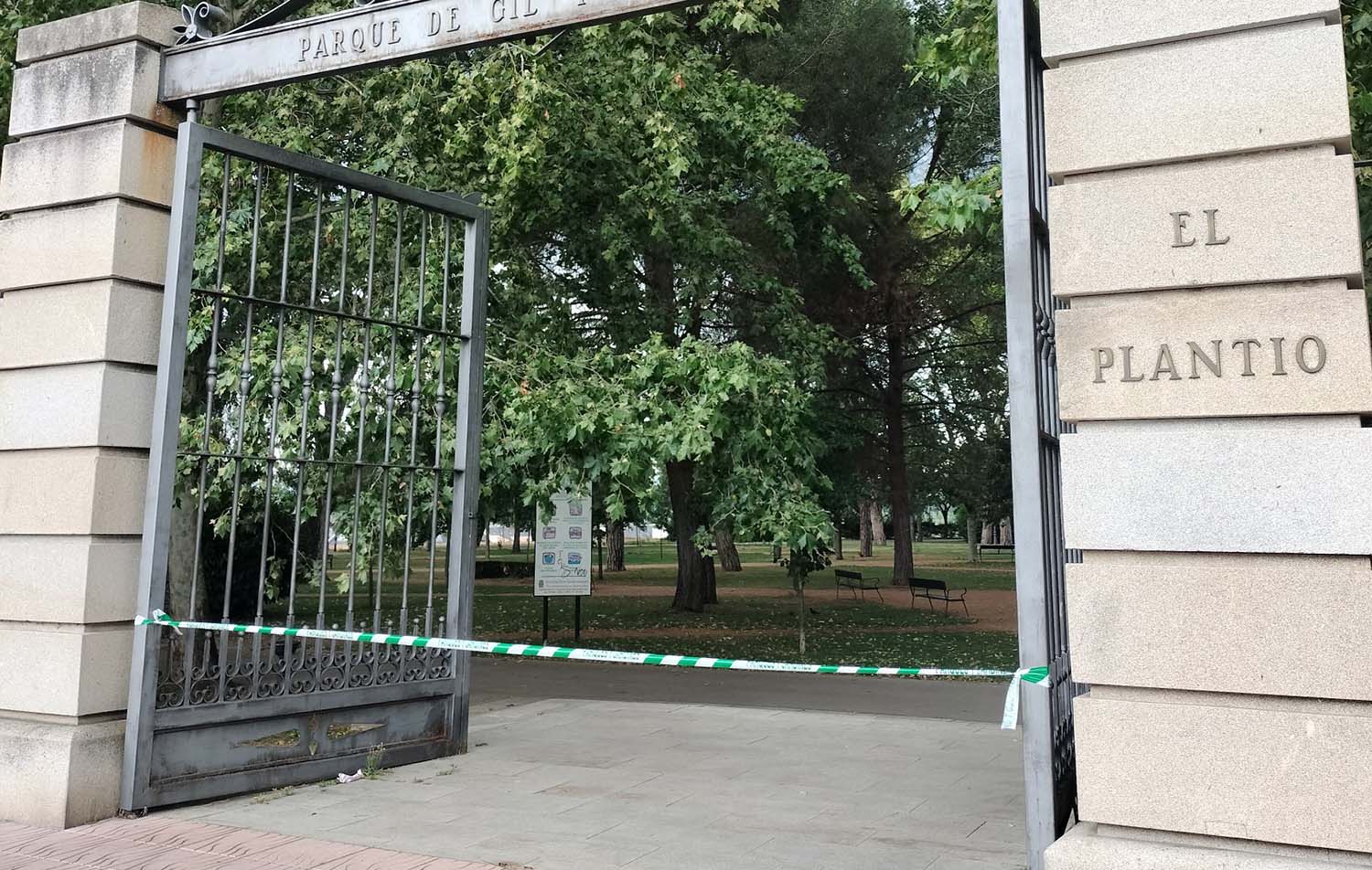 Cierre de parques en Ponferrada por el temporal.