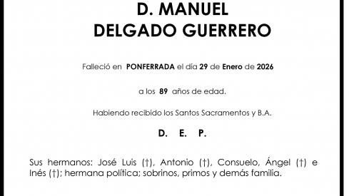 MANUEL DELGADO GUERRERO