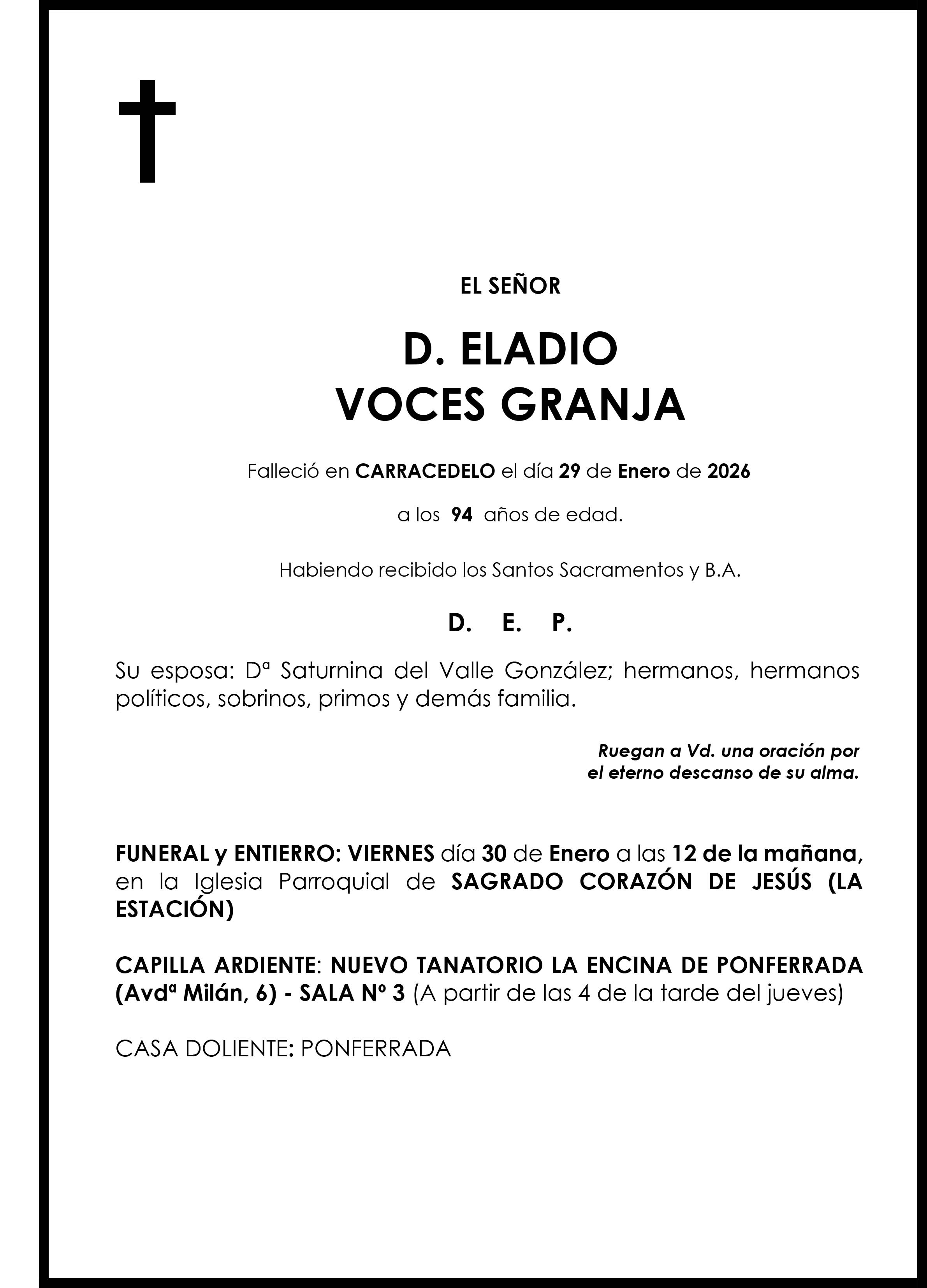 ELADIO VOCES GRANJA