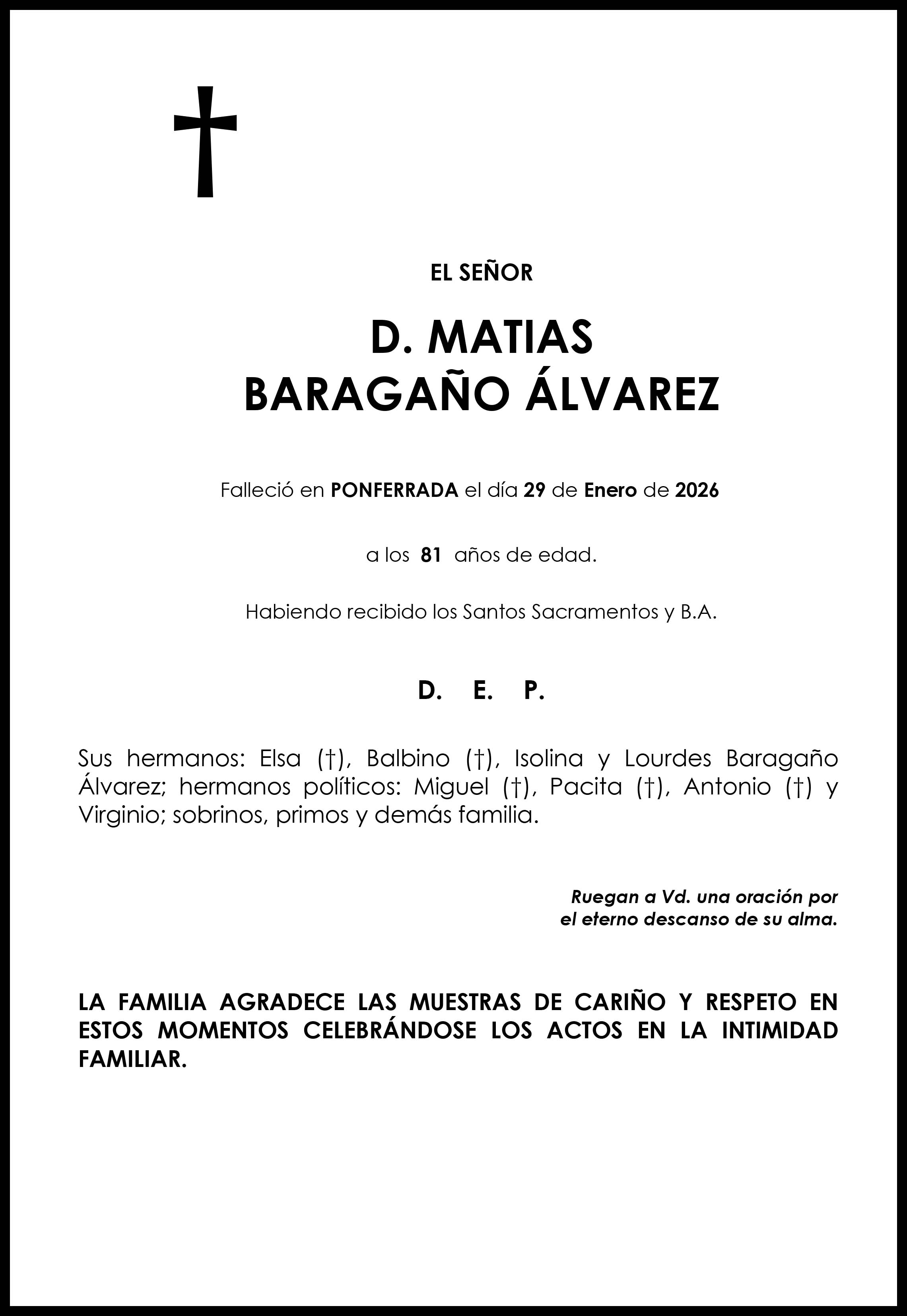 MATIAS BARAGAÑO ALVAREZ