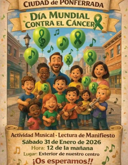 Escuela de música ciudad de Ponferrada Día Mundial contra el Cáncer