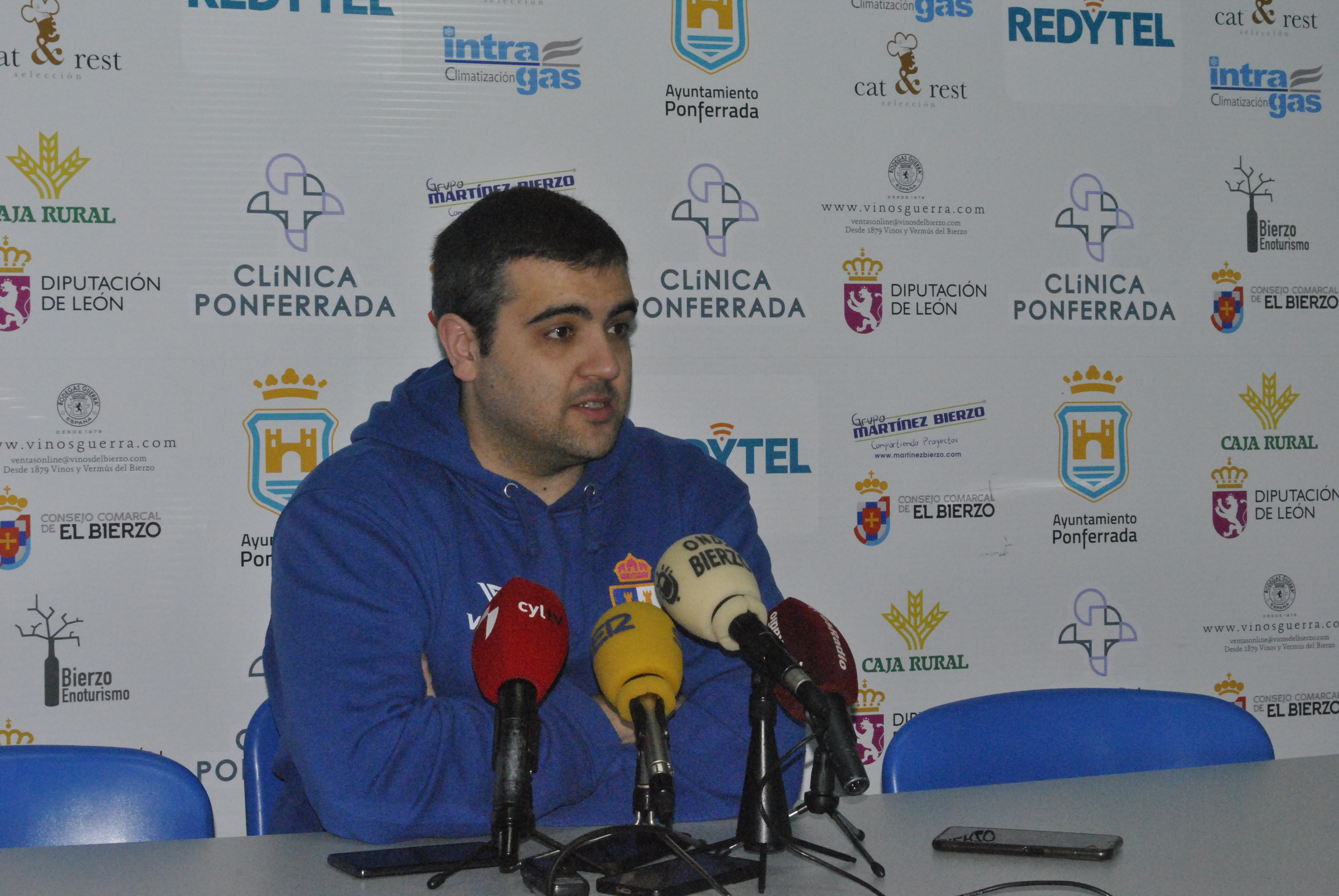 Oriol Pozo en rueda de prensa
